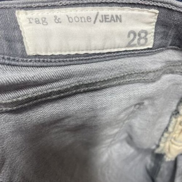 Rag & Bone Skinny Jeans Size 28 Washed Gray Inseam 28.5" Low Rise Y2K - Picture 8 of 10